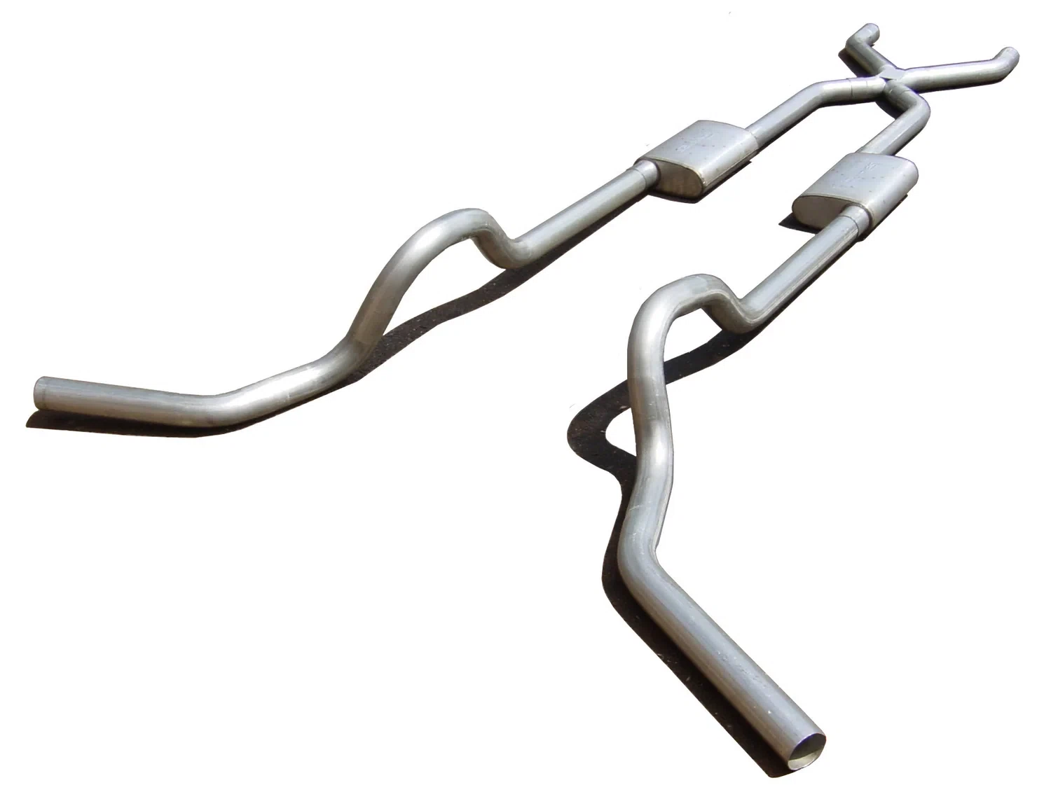 Crossmember Back w_X-Pipe Exhaust System 67-74 GM